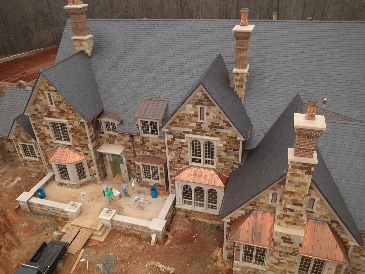 Craftsman Roofing Slate Roof Repair project in Beverly Manor